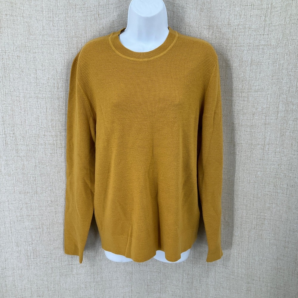 Banana Republic Sweater Womens M Yellow Wool Classic Minimalist Preppy Luxury